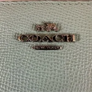 Coach | Bags | Coach Mint Green Leather Ziparound Wallet  display picture 1